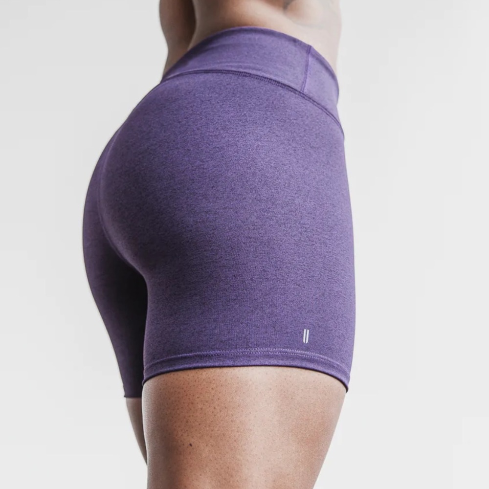 NOBULL PROJECT Mid Rise Shorts Plush Heather Dark Purple CrossFit Women’s XL